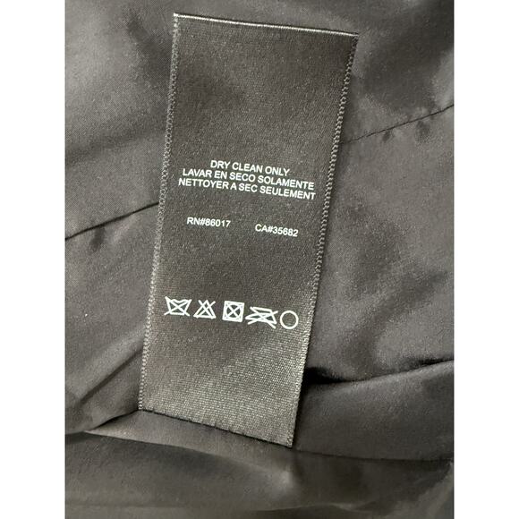 Bebe Women's Jacket Sz 6 Moto Cropped Pinstripe Bikercore Grunge Goth - Picture 14 of 16